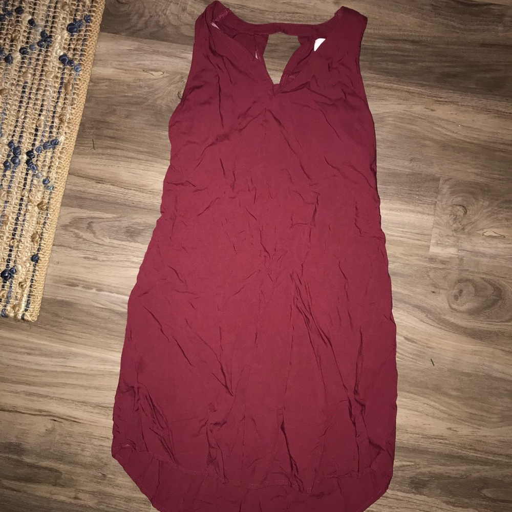 Burgundy dress